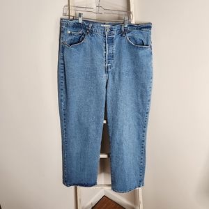 Levi's jeans womens 18W buttonfly Ribcage straight ankle